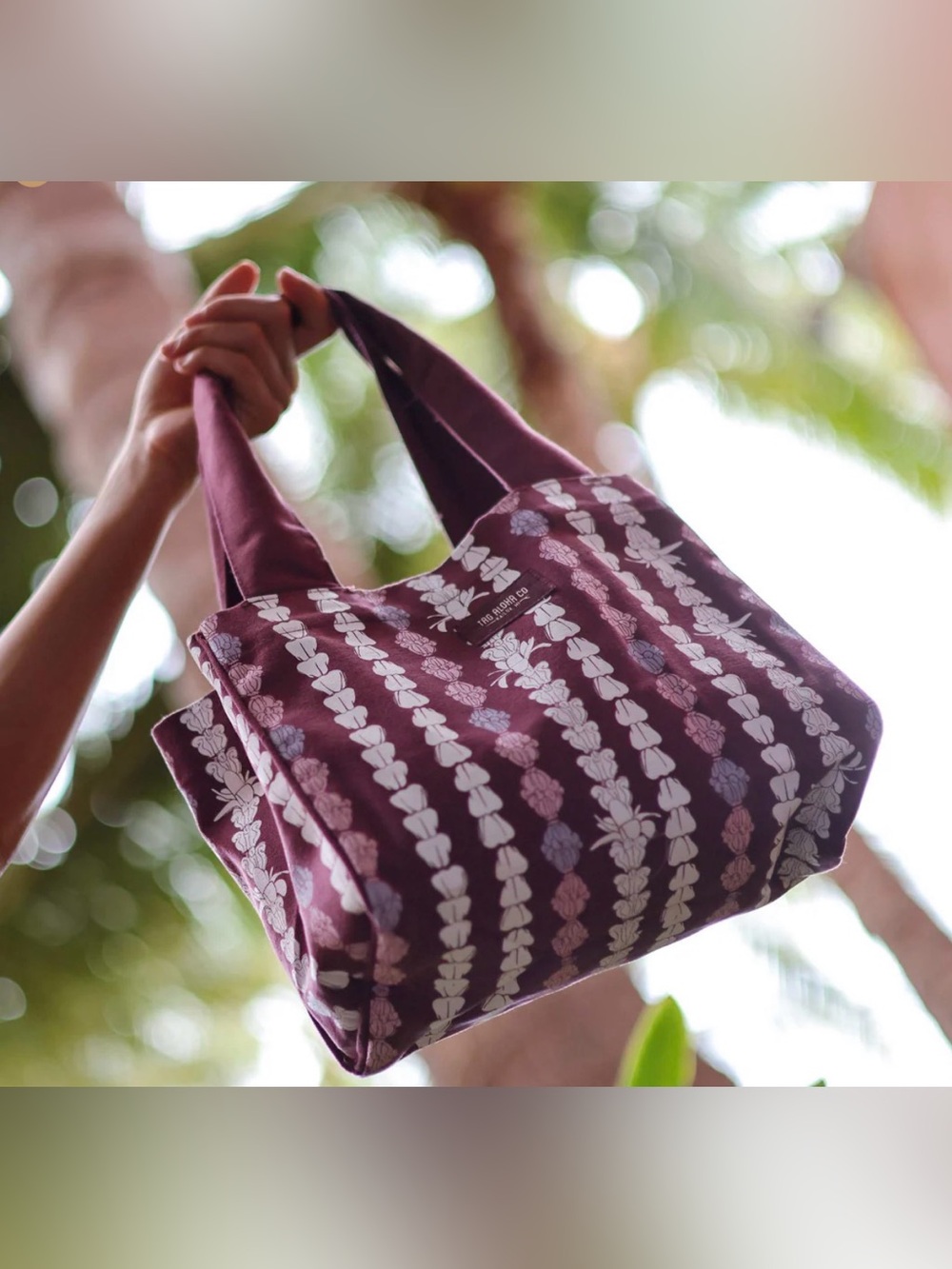 Tag Aloha Crown Flower Organic Mini Bag